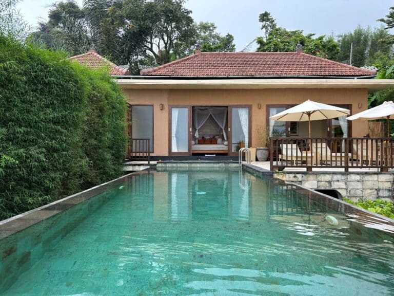 Luxushotels Auf Bali - Infinity-Pool Auf Der Munduk Moding Plantage Mit Blick Auf Den Dschungel