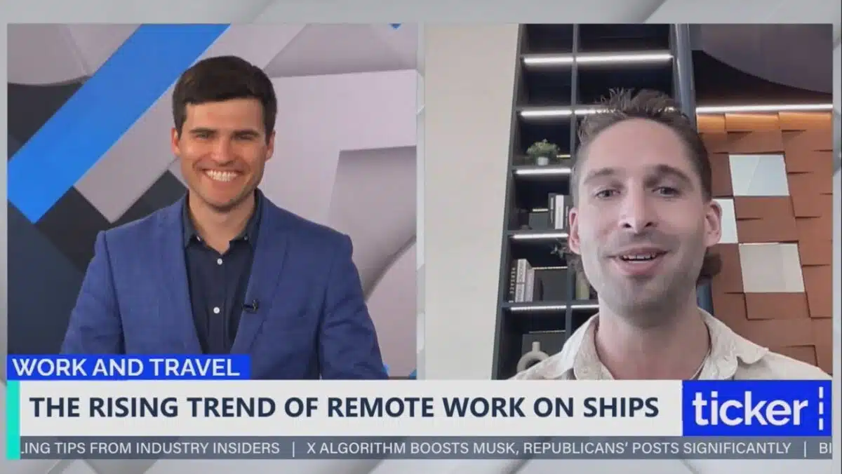 Tim Kroeger interviewed on Ticker TV about remote work and travel