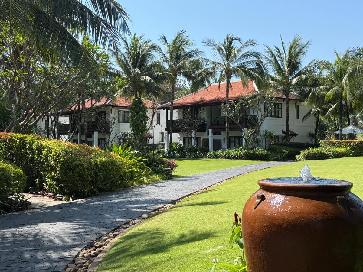 Lush Tropical Grounds And Beachfront At The Anam Cam Ranh Luxury Resort Near Nha Trang Vietnam