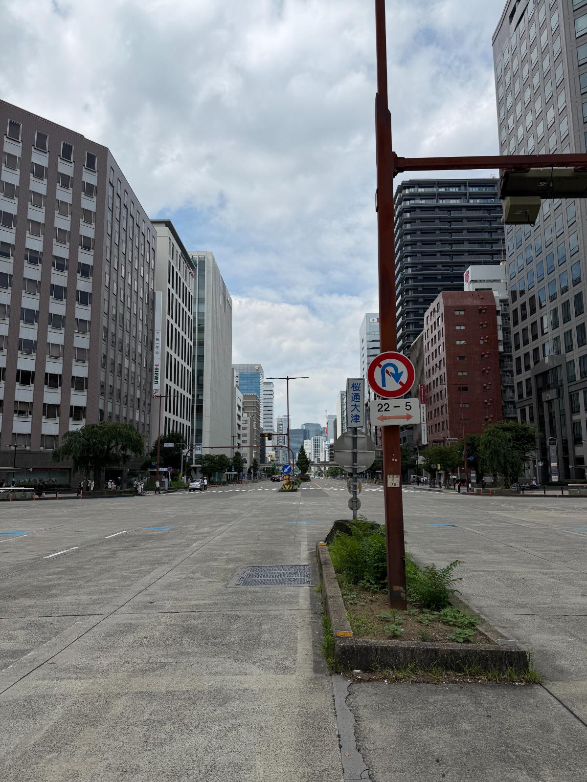 Quiet Intersection In Central Nagoya Near Sakae