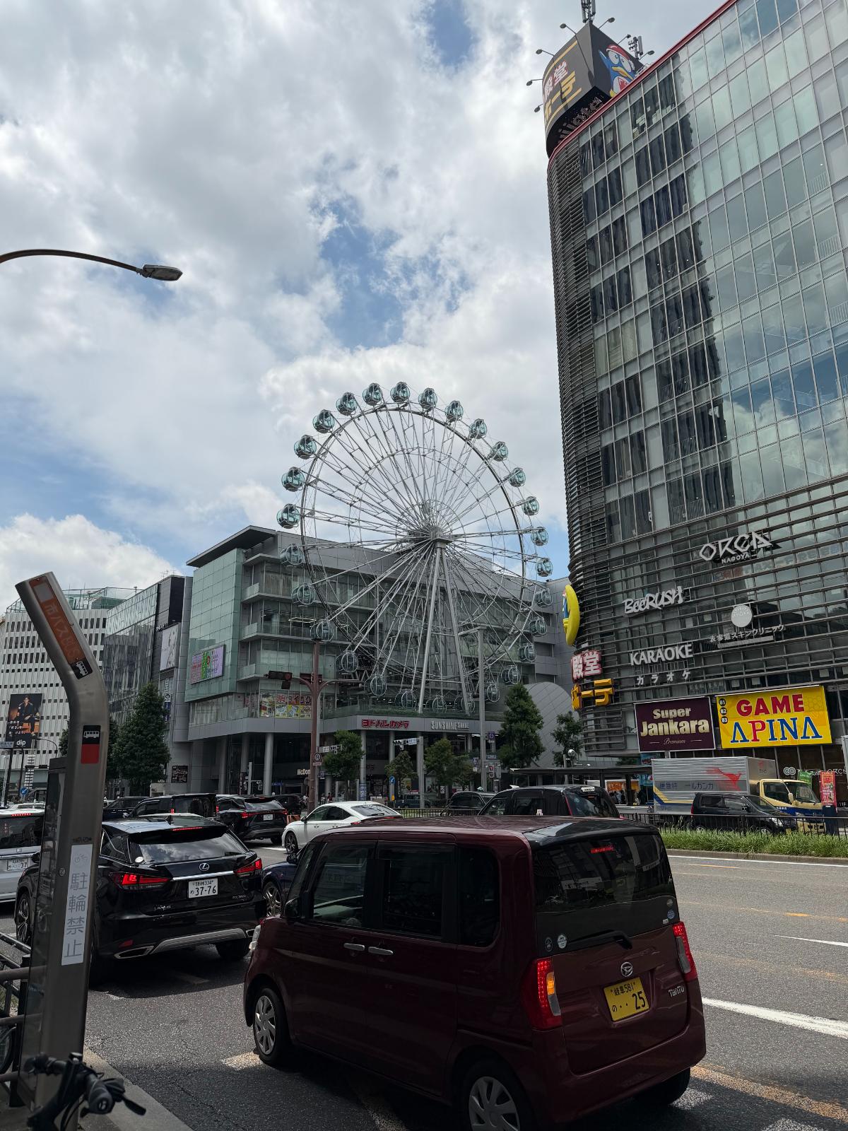 Sun-Sky Observation Wheel Above The Sakae Shopping District In Nagoya