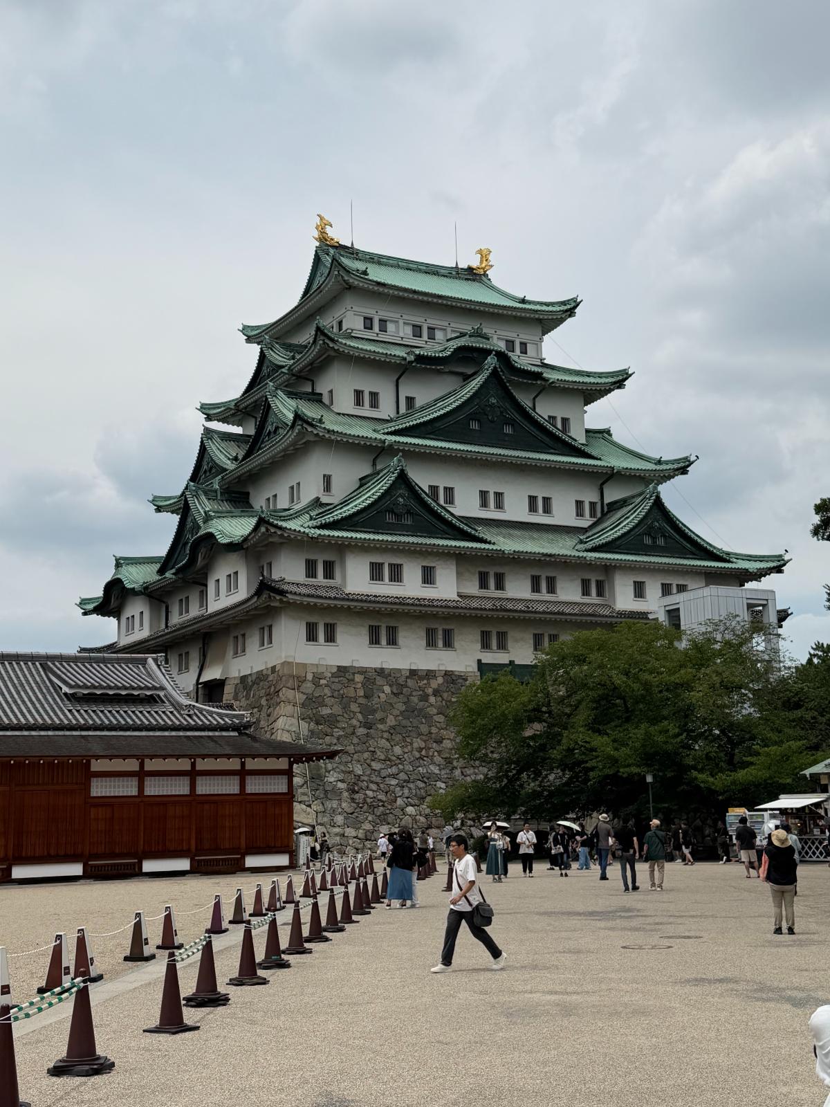 Nagoya Castle Main Tower With Golden Shachihoko On The Roof