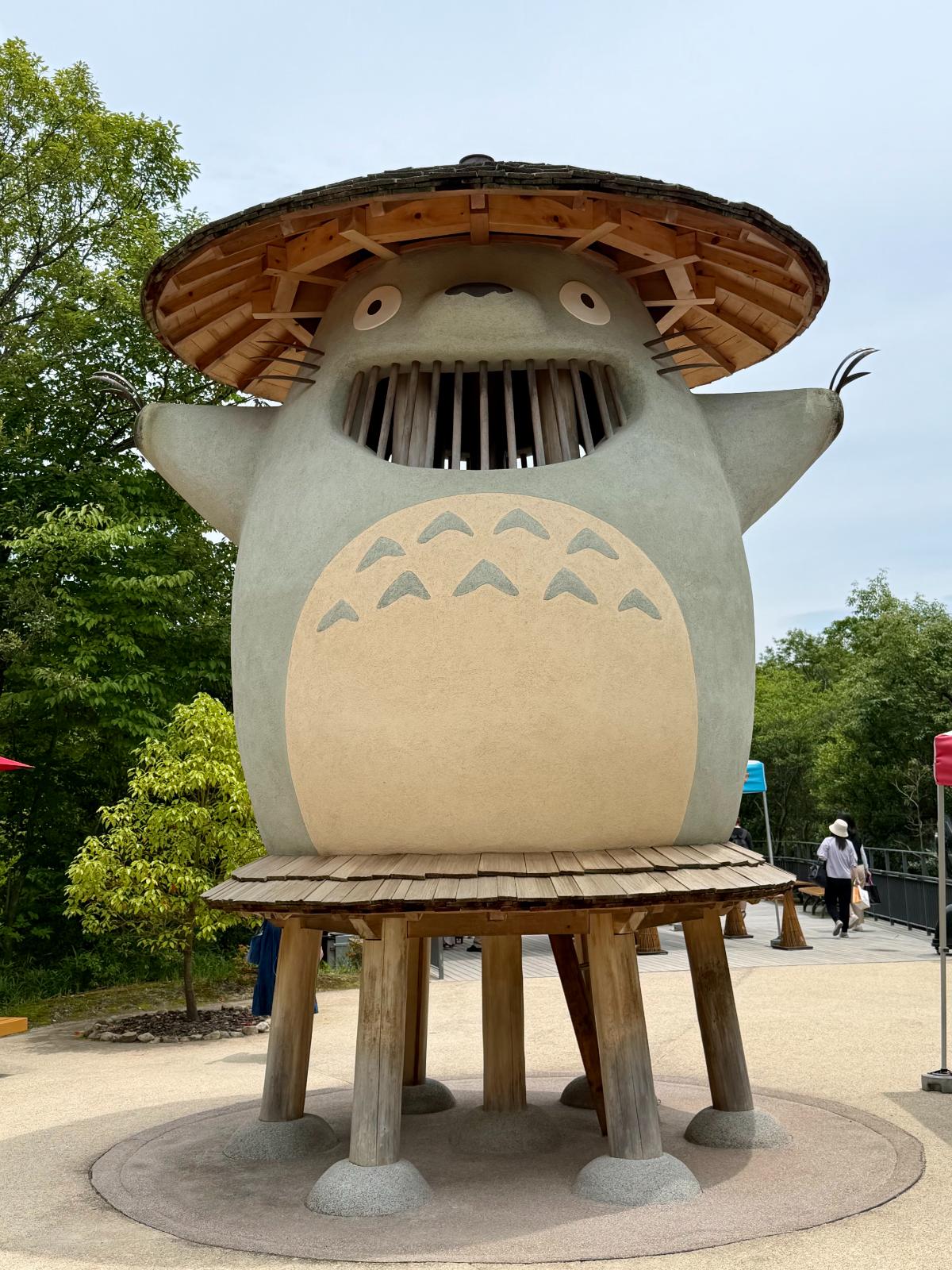 Giant Totoro Statue In Dondoko Forest At Ghibli Park