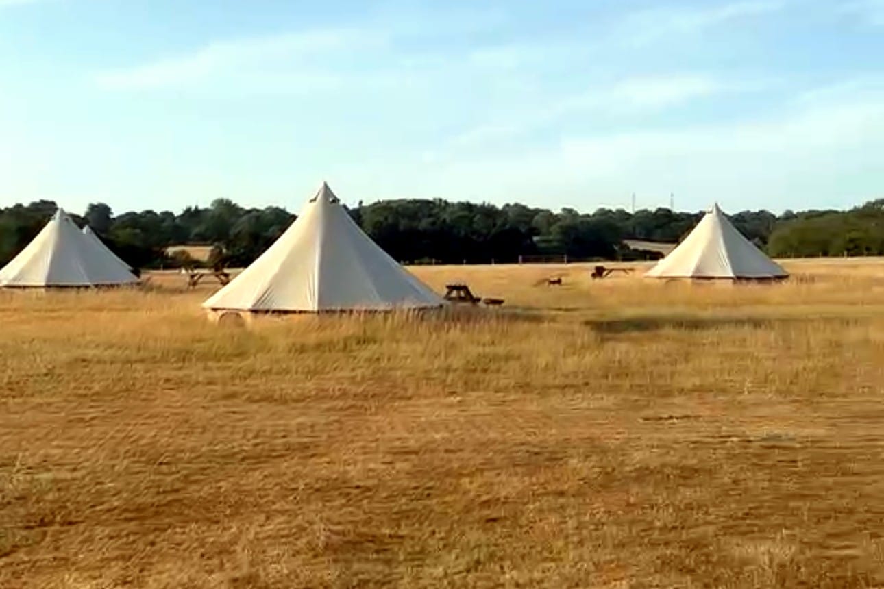 Bell Tents In The Kent Countryside At The Knockholt Retreat
