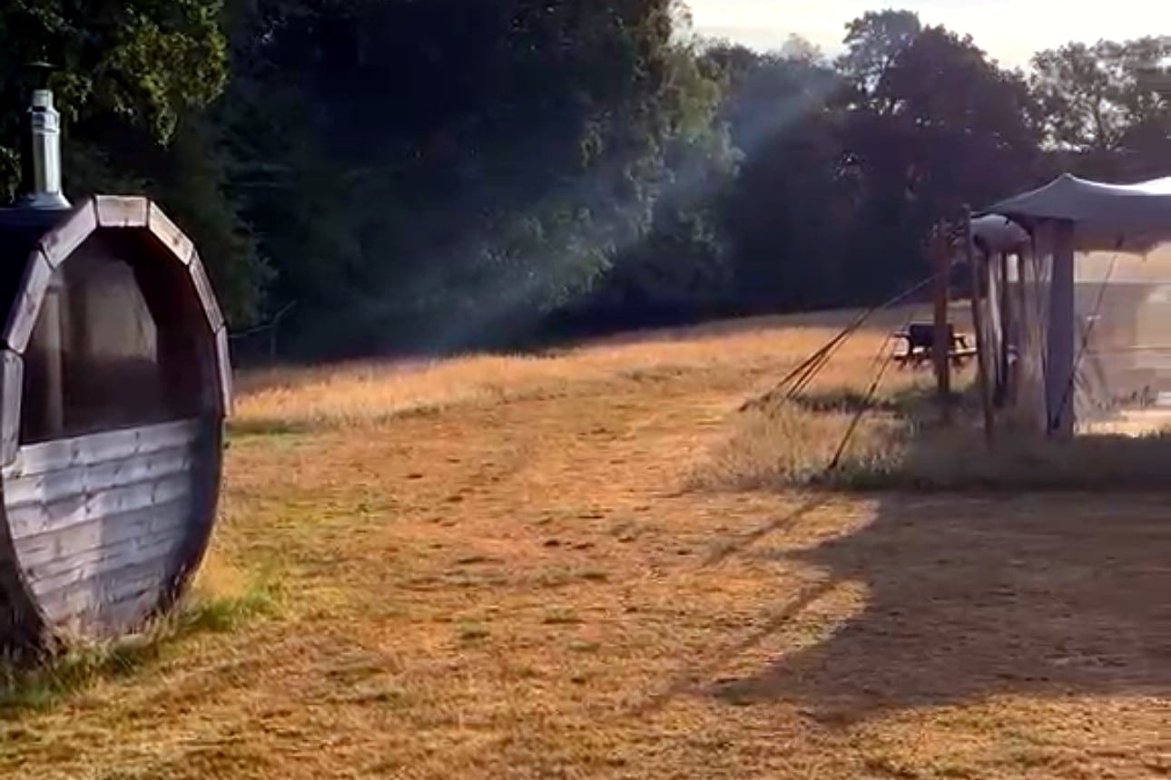 The Wood-Fired Sauna At The Knockholt Retreat